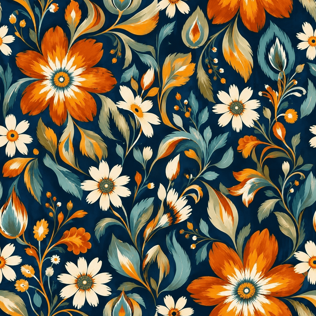 AI-generated seamless production-ready textile pattern